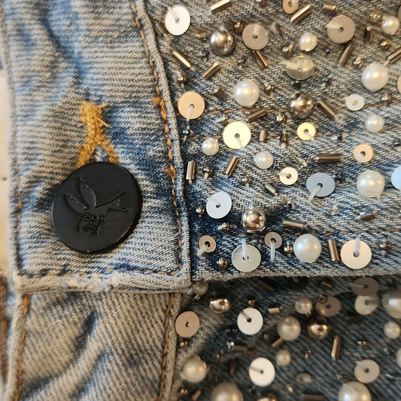 COPY - One teaspoon pearl beaded shorts - Picture 2 of 6